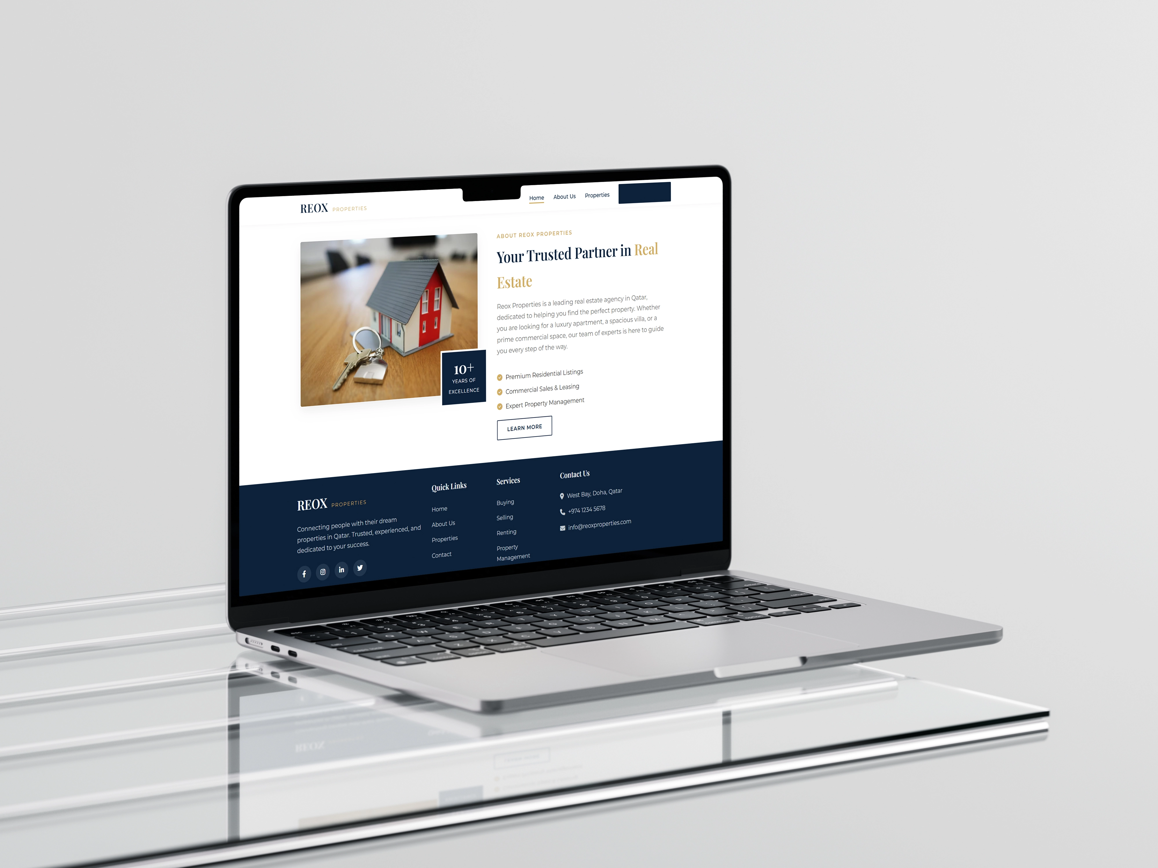 Branding and web design project for Qatar client