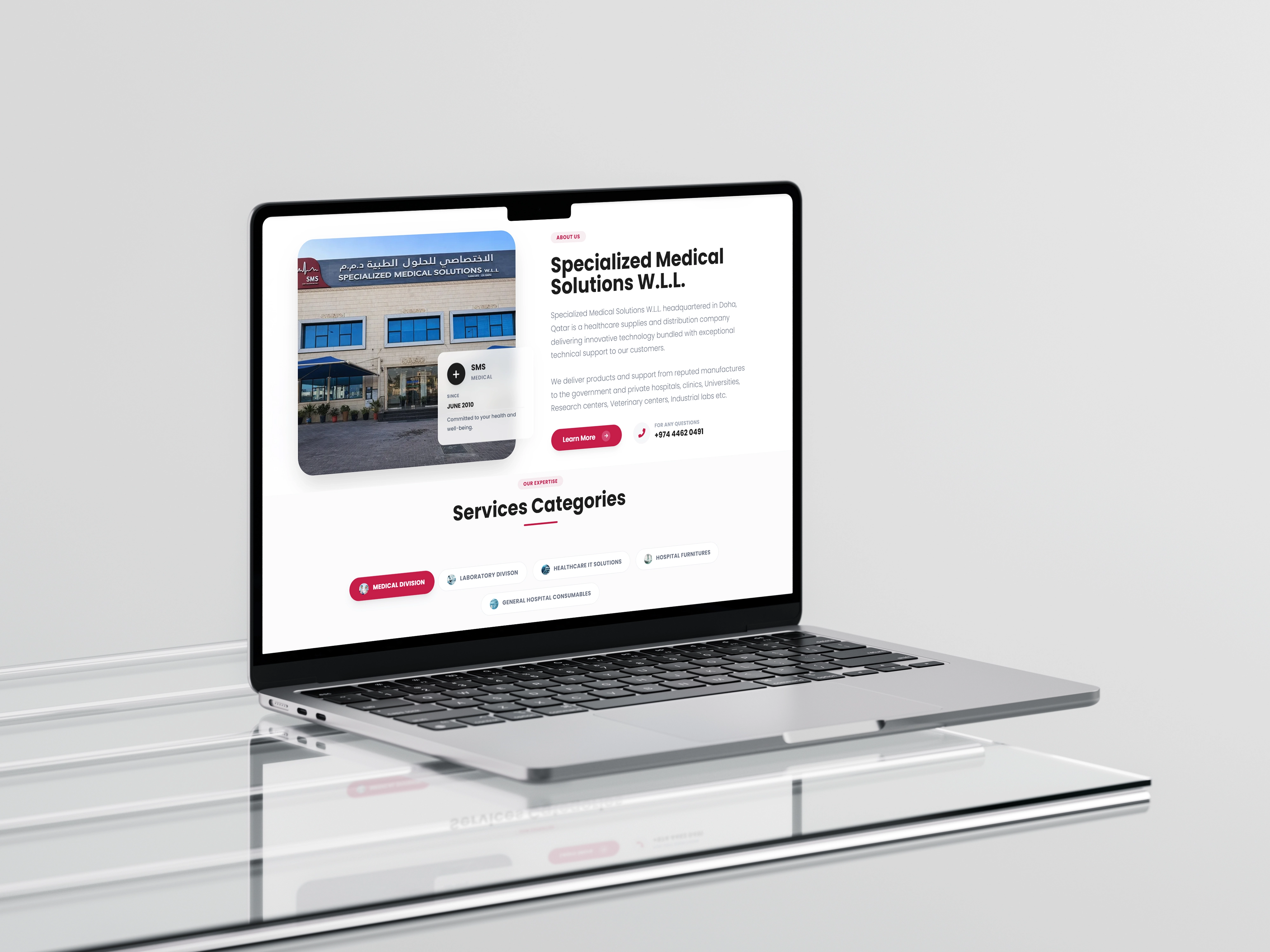 Branding and web design project for Qatar client