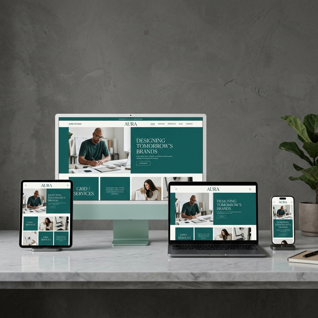 Premium Web Design Mockup Qatar